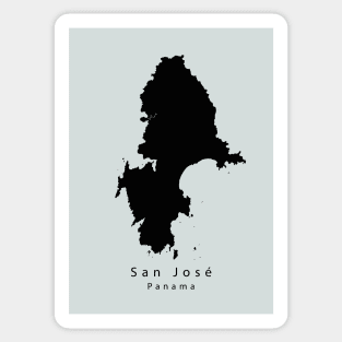 San Jose Panama Island Map Sticker